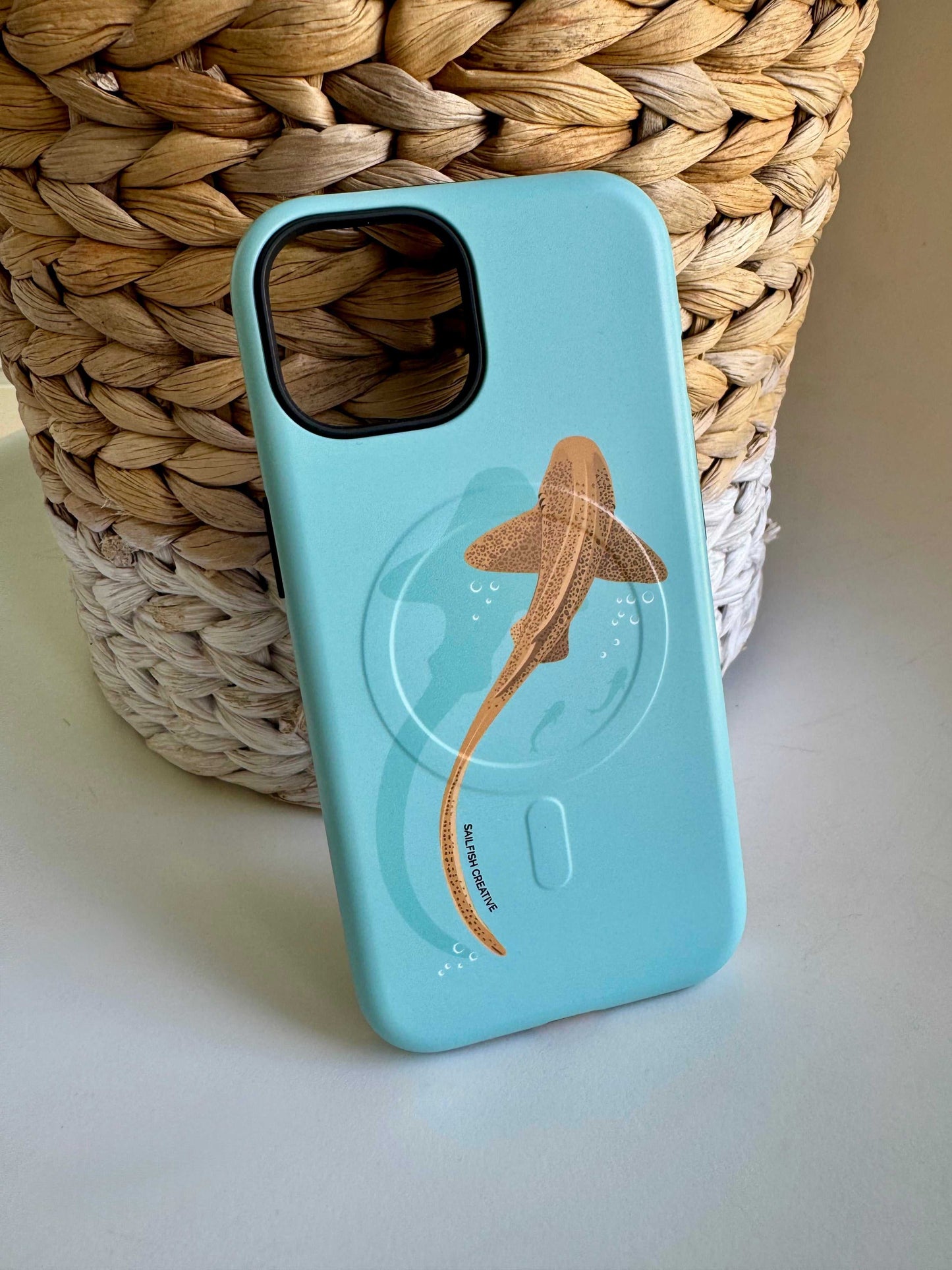 iPhone MagSafe Tough Case - Leopard Shark - Sailfish Creative
