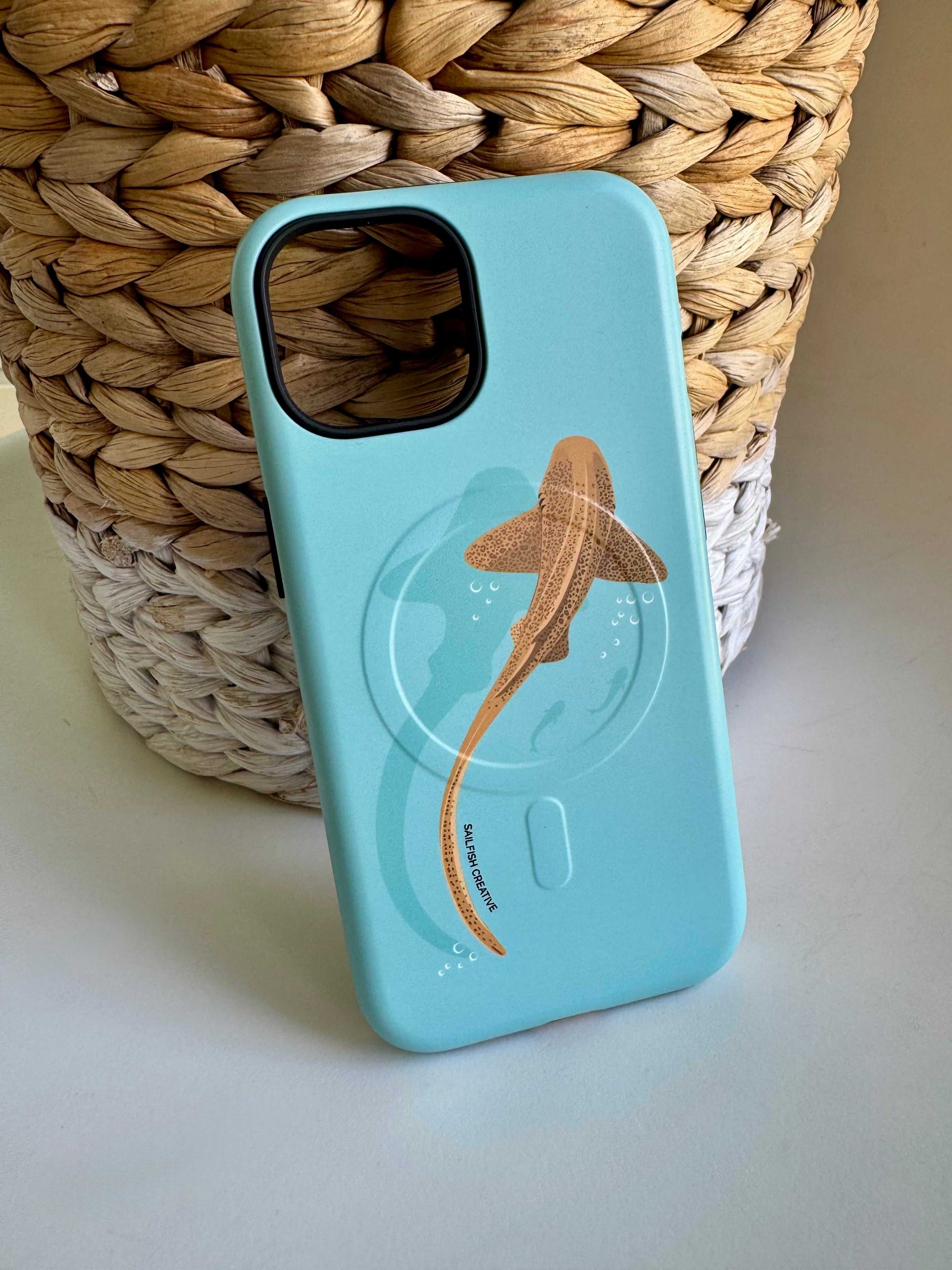iPhone MagSafe Tough Case - Leopard Shark - Sailfish Creative