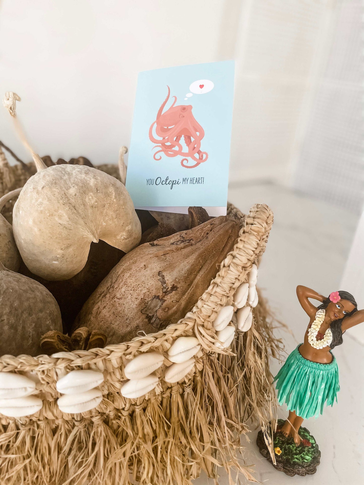 Lovers Card - OctopusThis funny Octopus greeting card with envelope is the perfect way to send an ocean lover some love.
BUILD YOUR OWN BUNDLE OF 10 CARDS FOR ONLY $35!
.................Greeting CardsSailfish Creative