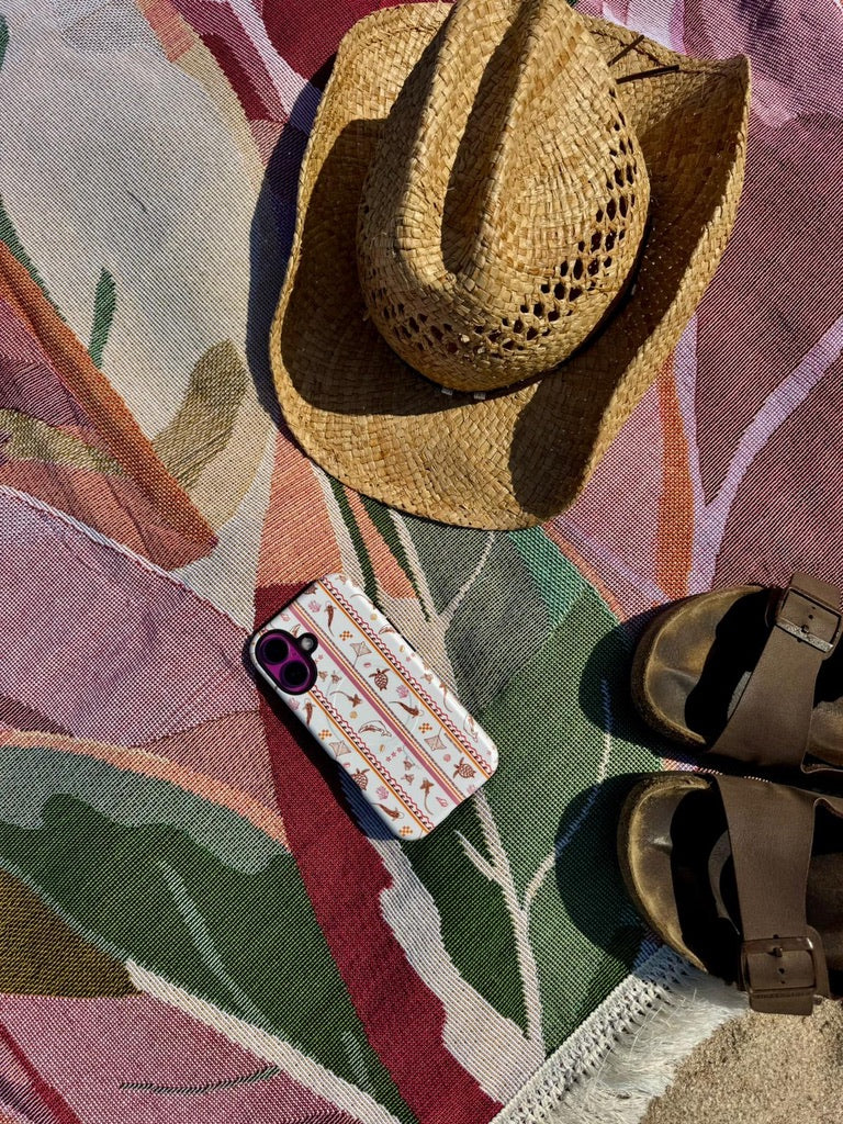 iPhone Phone Case - Candy Stripes Coral