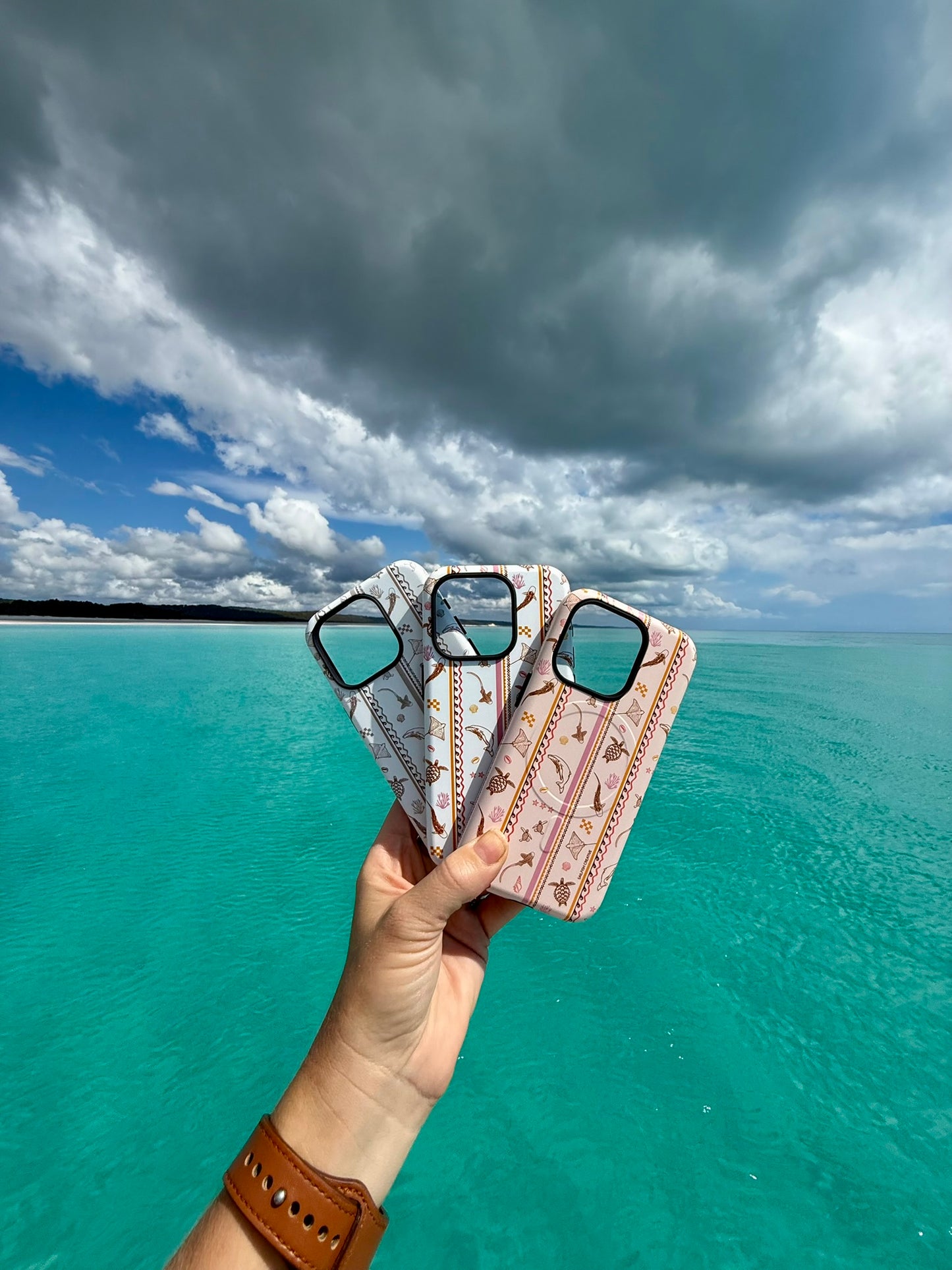 iPhone Phone Case - Candy Stripes on White