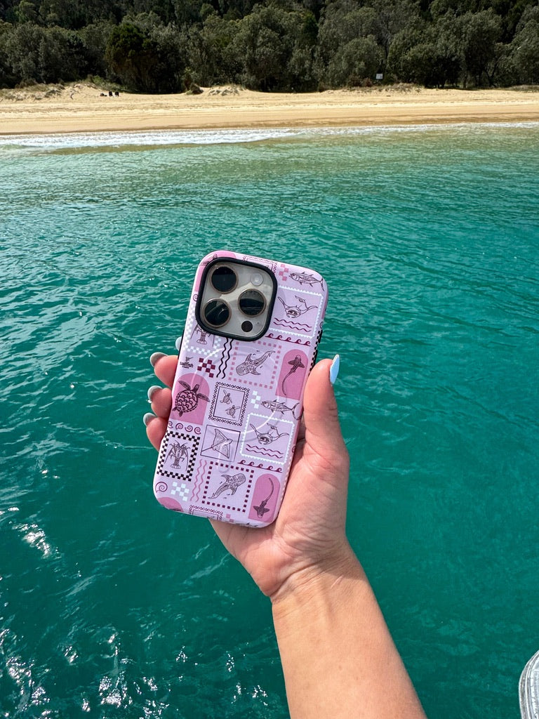 iPhone Phone Case - Arches Print Orchid