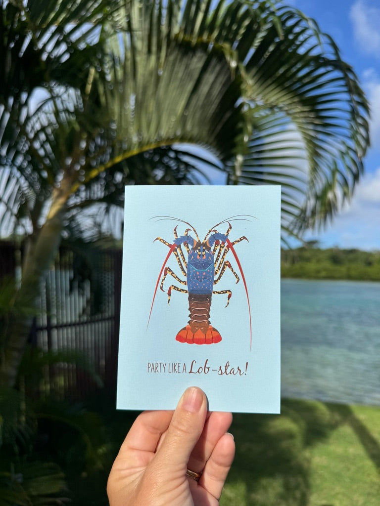 Greeting Card - Painted Cray