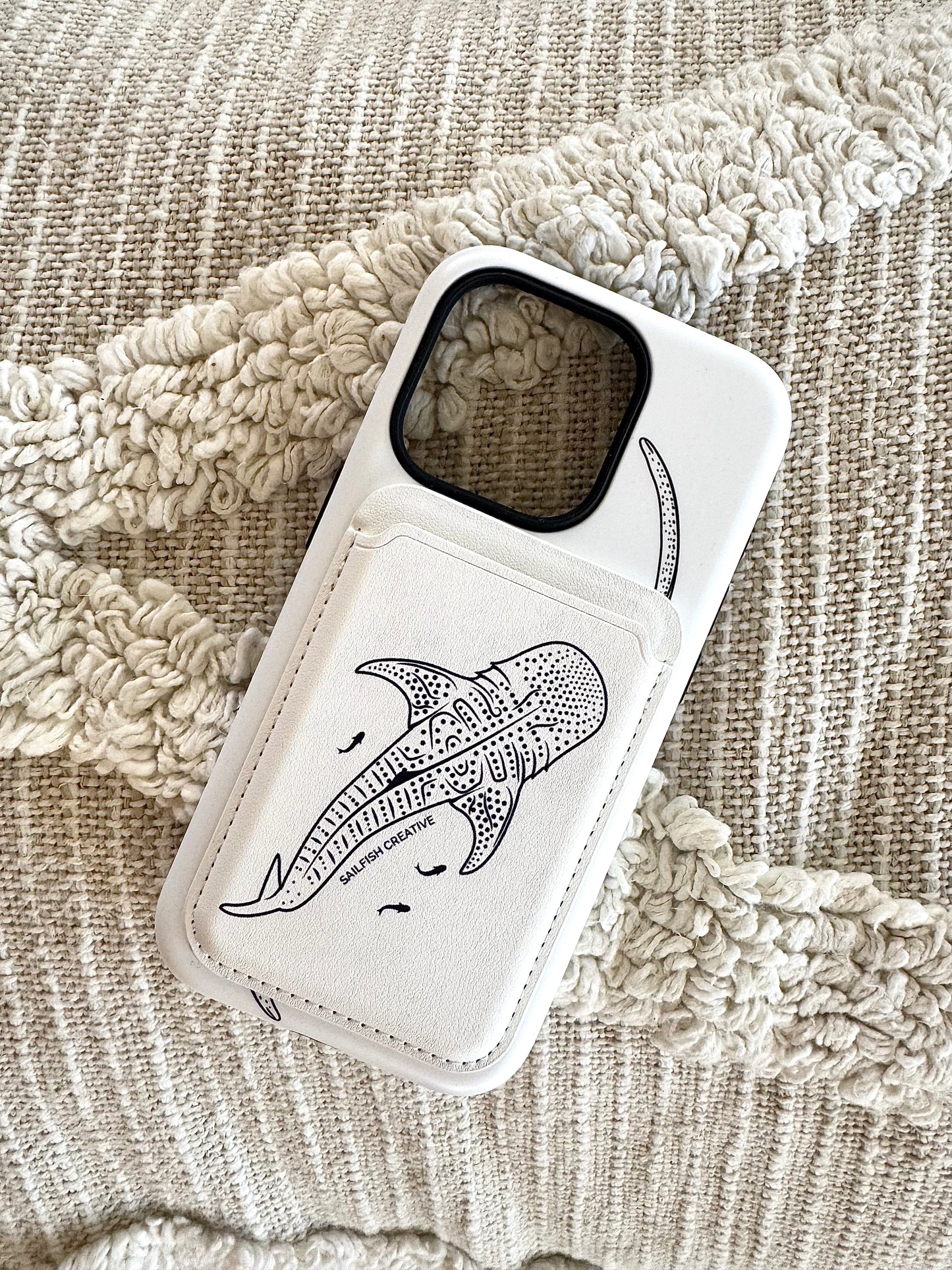 MagSafe Wallet - Whale Shark Outline - Sailfish Creative