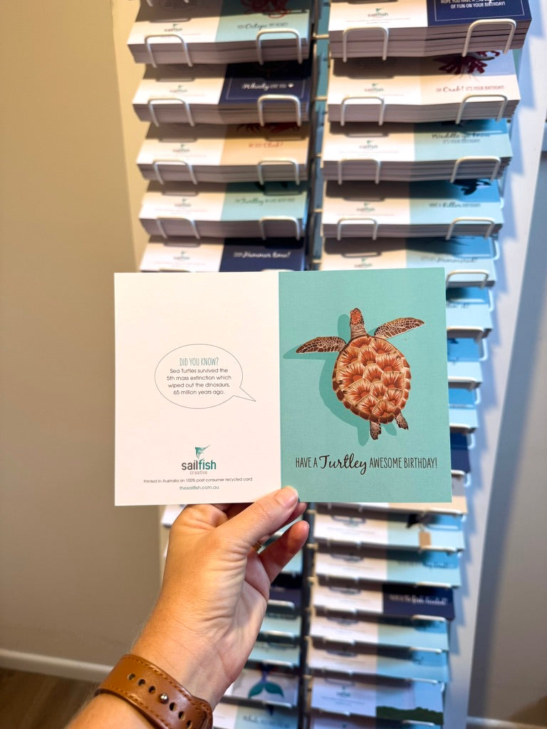 Birthday Card - Juvenile Green Turtle