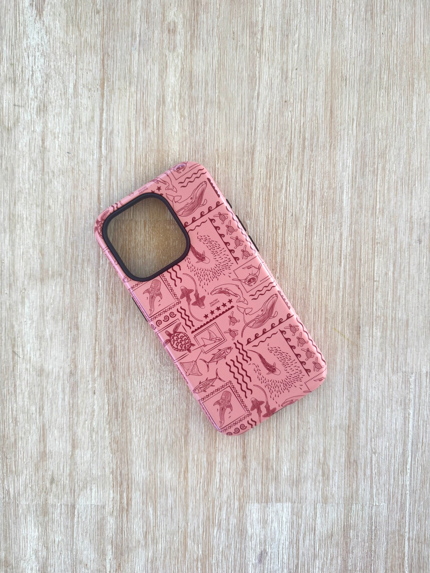 Ocean Tough Phone Case - Busy Print Coral