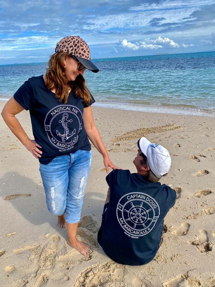 PERSONALISED Nautical - Mens T-ShirtPERSONALISED WITH YOUR DETAILS
Personalisation Options: Captain "Your Name" First Mate "Your Name" Deck Hand "Your Name" and Feelin' Nauti Making Ship Happen I Don'tShirtsSailfish Creative