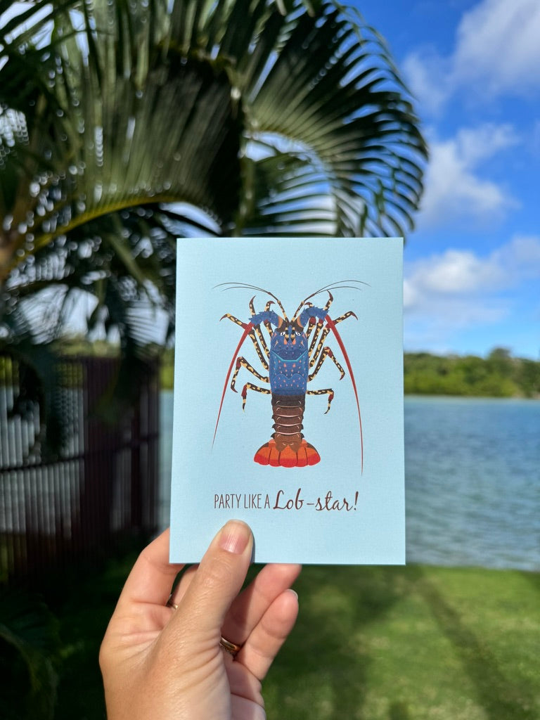 Greeting Card - Painted Cray