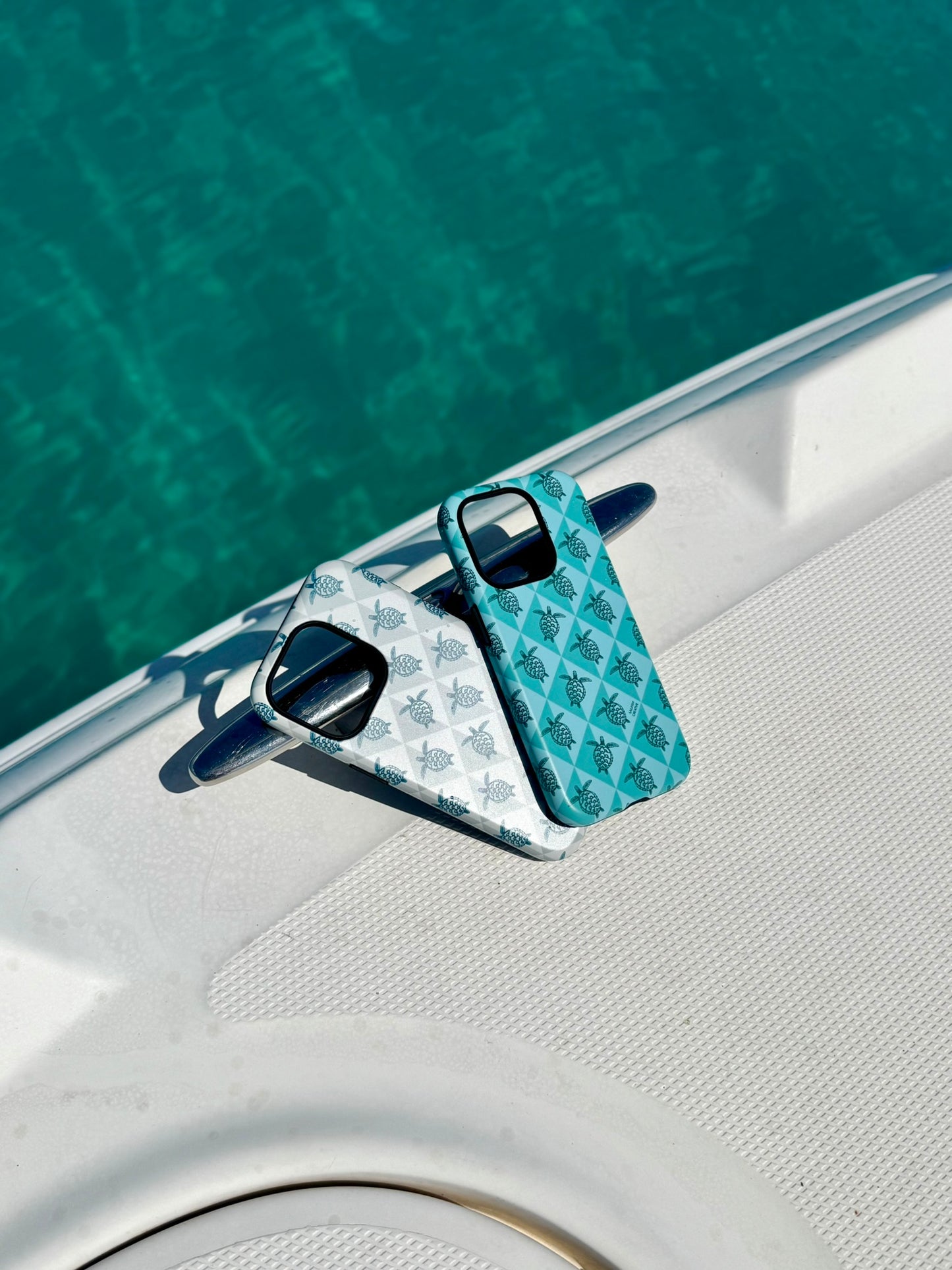 iPhone Phone Case - Turtle Diamonds Teal