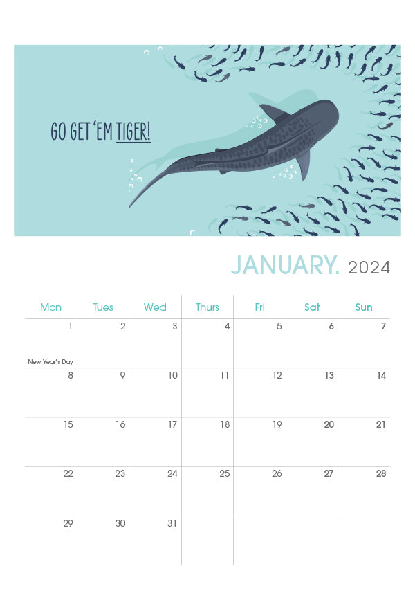 2024 Calendar A5 REFILL Sheets