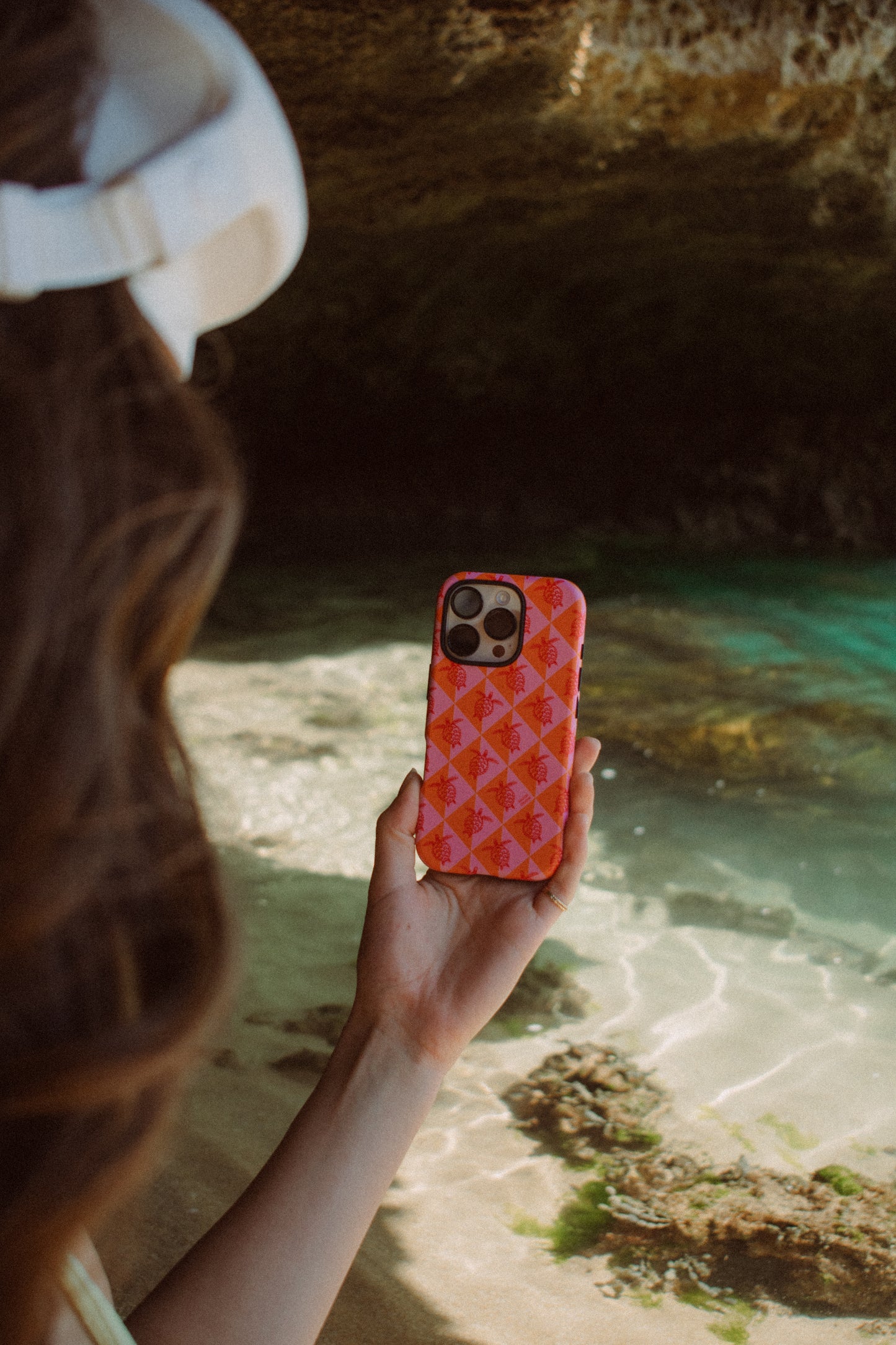 iPhone Phone Case - Turtle Diamonds Candy Sunset