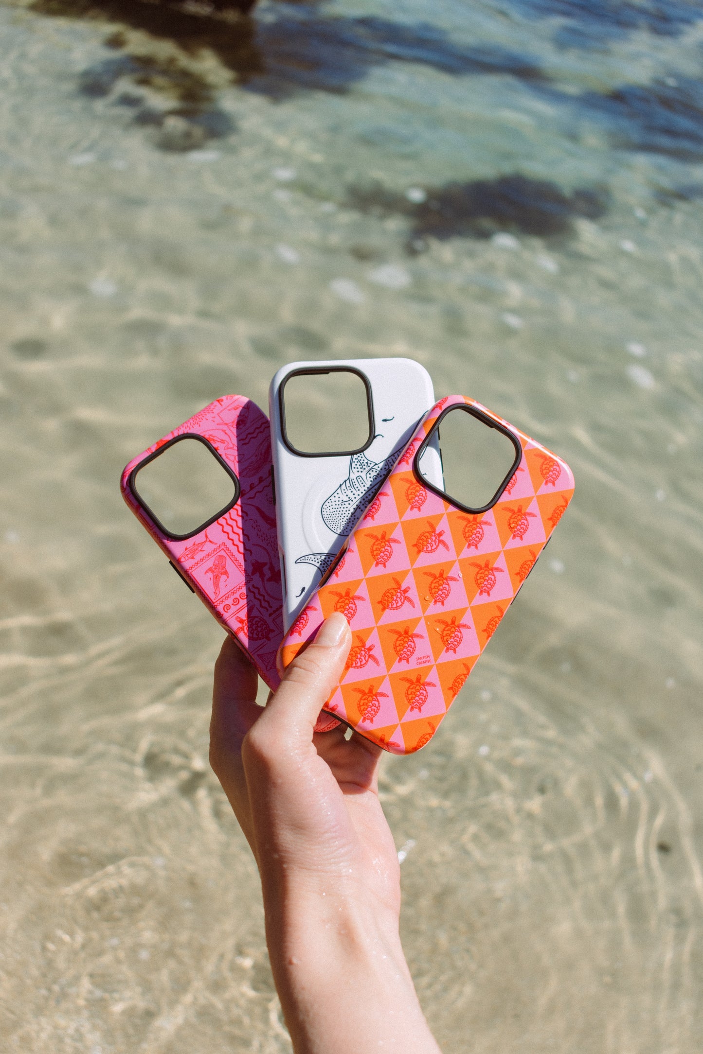 iPhone Phone Case - Turtle Diamonds Candy Sunset