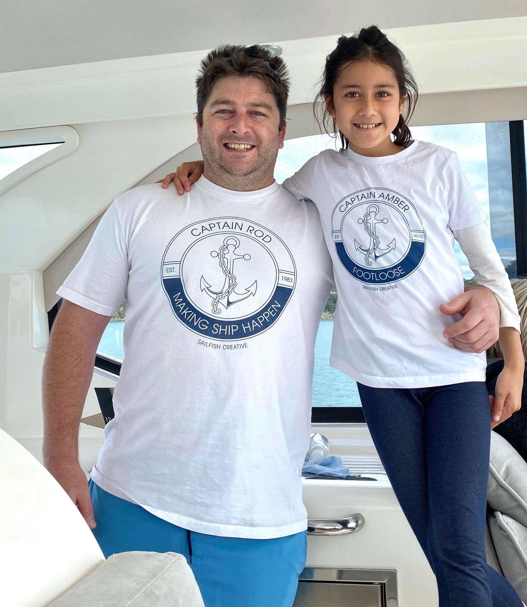 PERSONALISED Nautical - Mens T-ShirtPERSONALISED WITH YOUR DETAILS
Personalisation Options: Captain "Your Name" First Mate "Your Name" Deck Hand "Your Name" and Feelin' Nauti Making Ship Happen I Don'tShirtsSailfish Creative