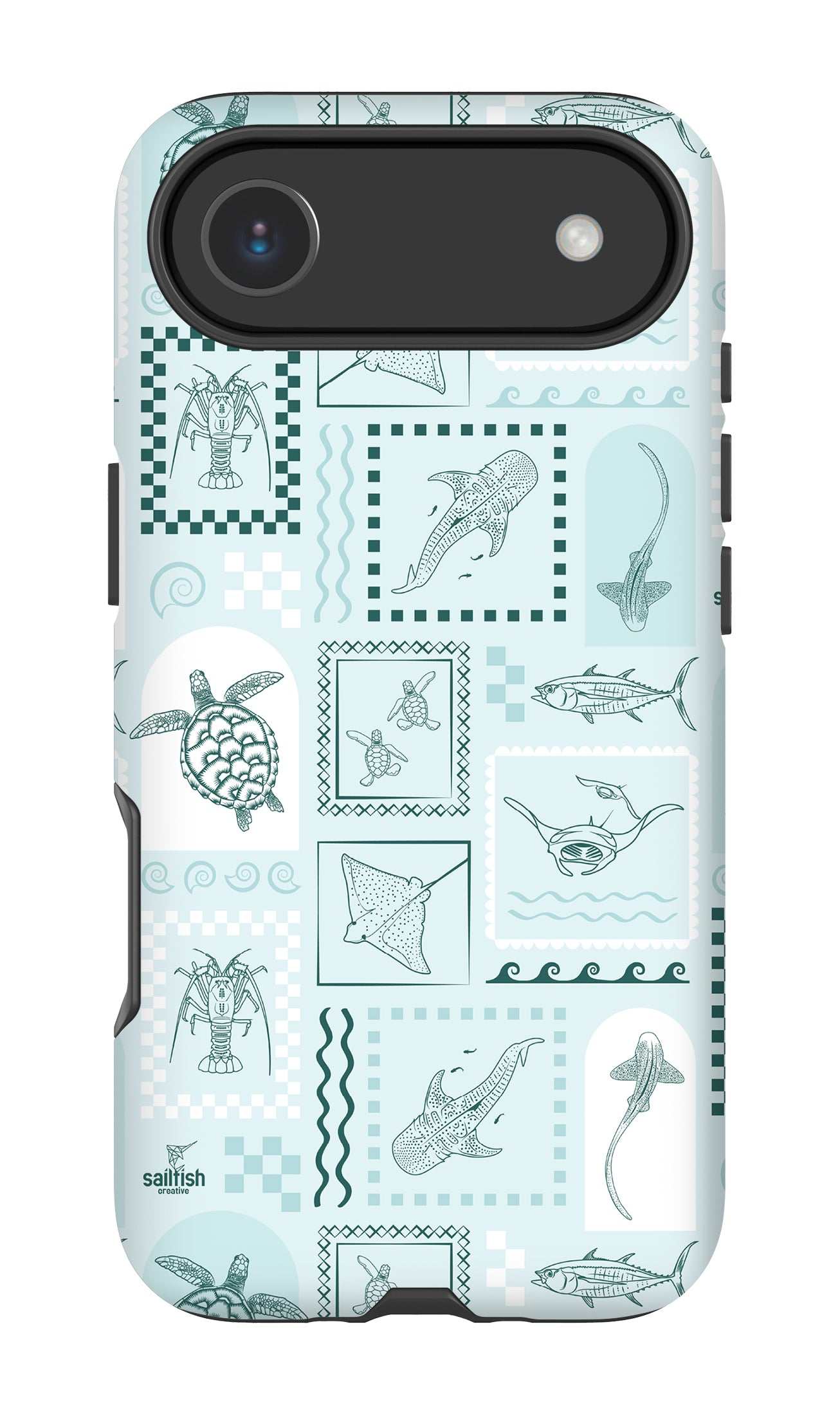 iPhone Phone Case - Arches Print Teal