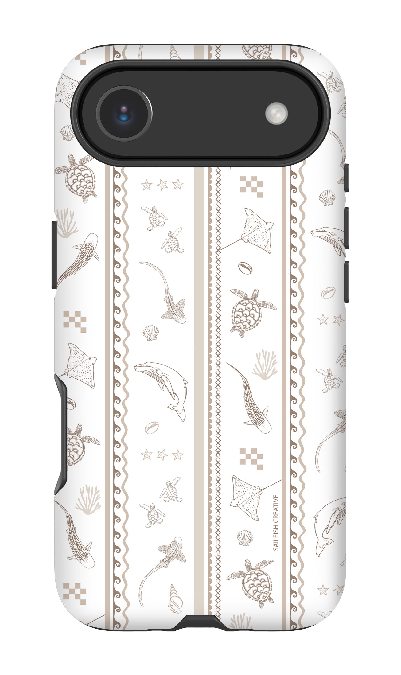 iPhone Phone Case - Candy Stripes Beige