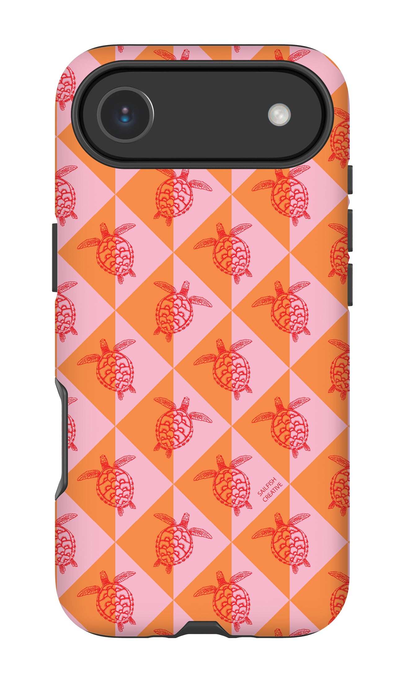 iPhone Phone Case - Turtle Diamonds Candy Sunset