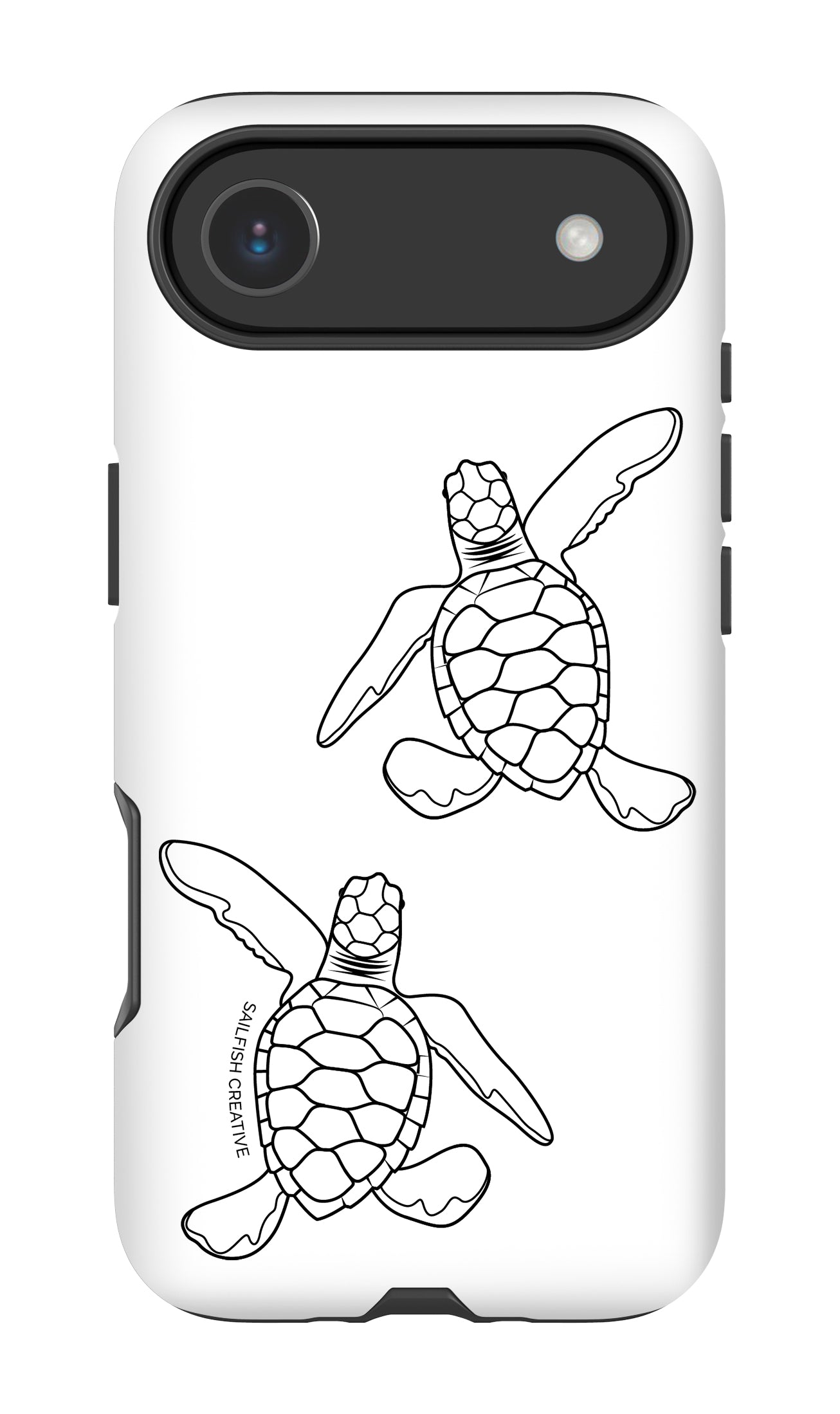 iPhone Tough Phone Case - Turtle Hatchlings Outline