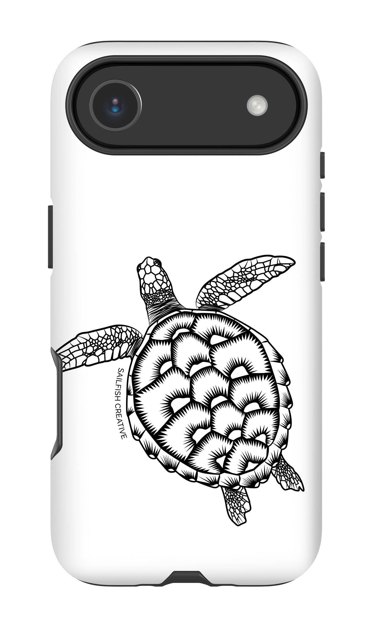 iPhone Tough Phone Case - Turtle Outline