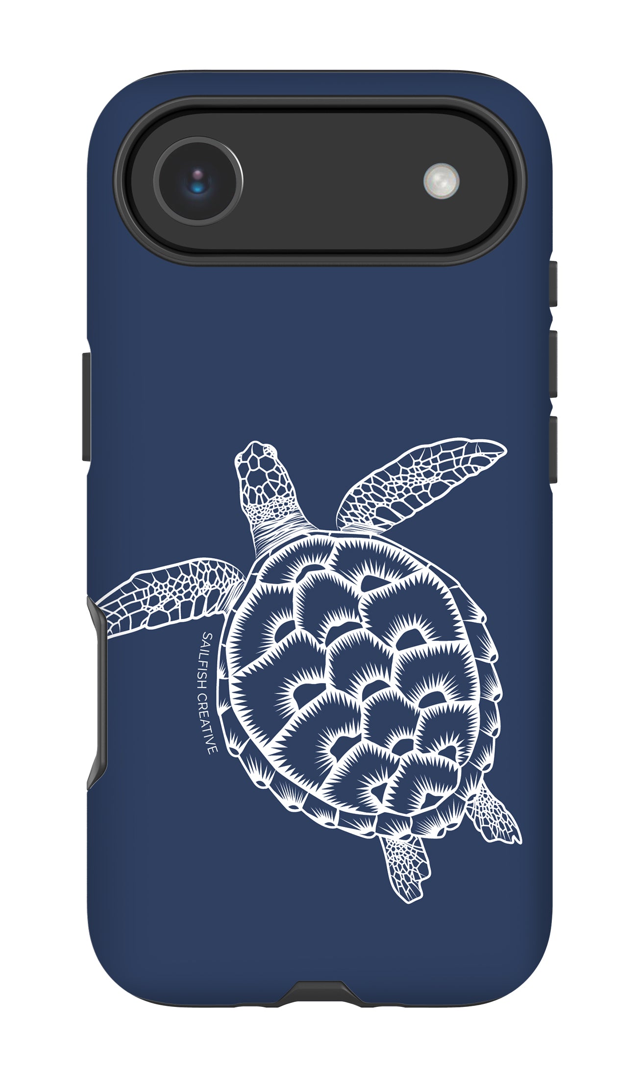 iPhone Phone Case - Turtle Outline Navy