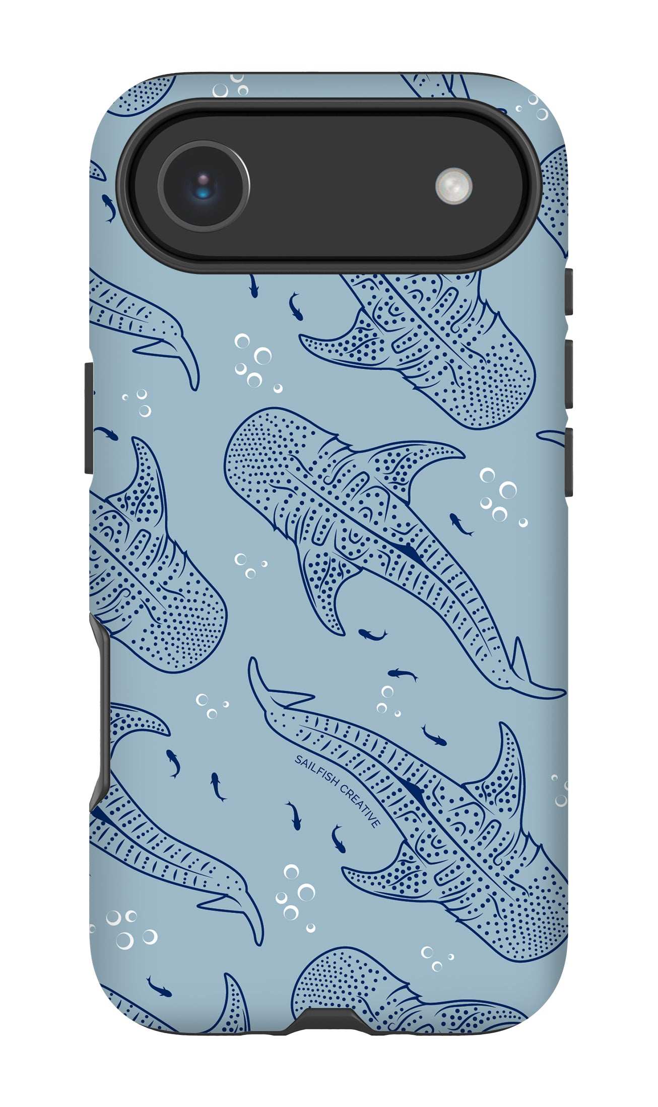 iPhone Phone Case - Whale Sharks Pattern Blues