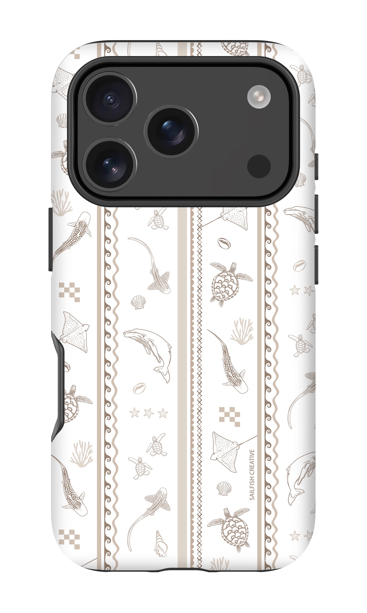 iPhone Phone Case - Candy Stripes Beige