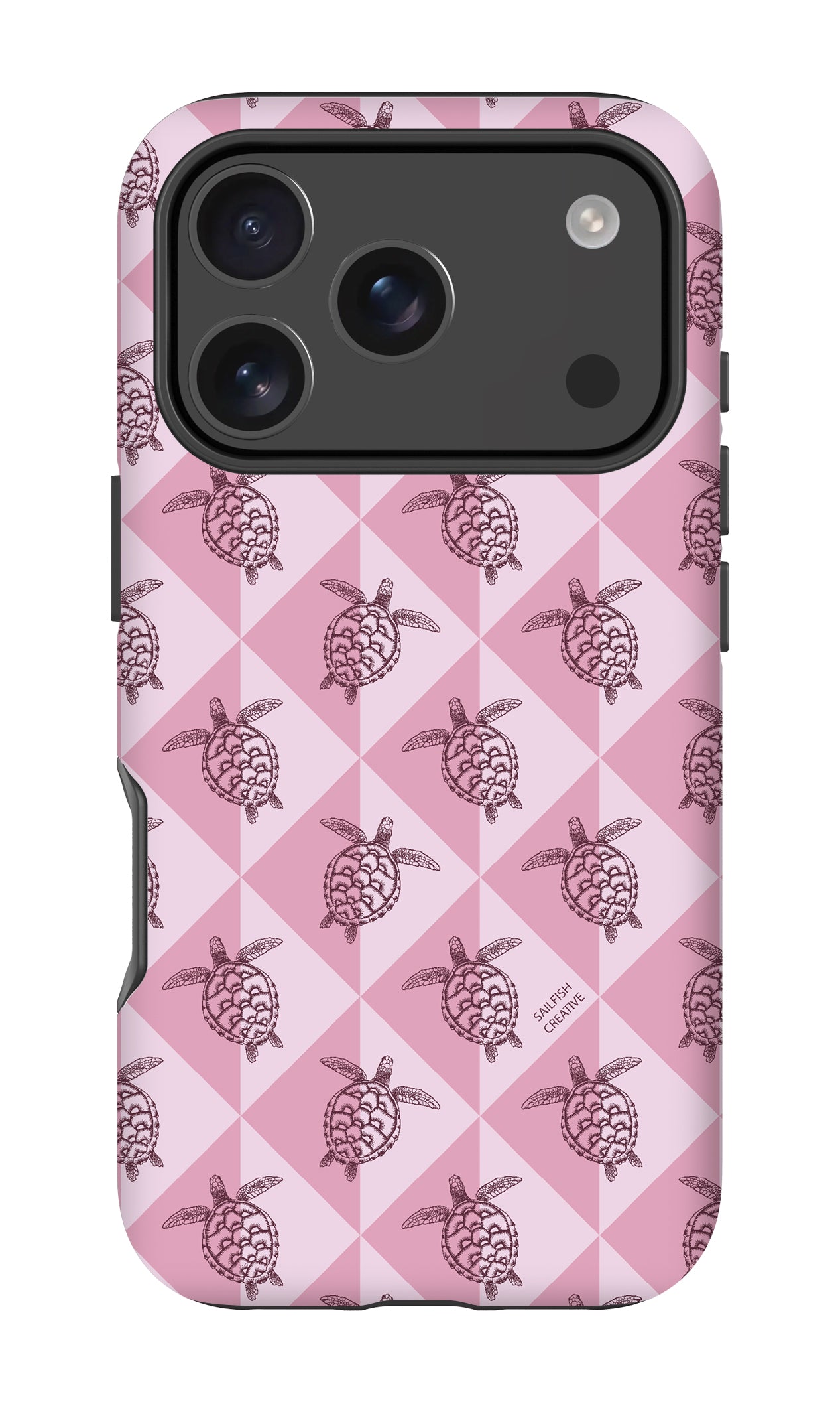 iPhone Tough Phone Case - Turtle Diamonds Orchid
