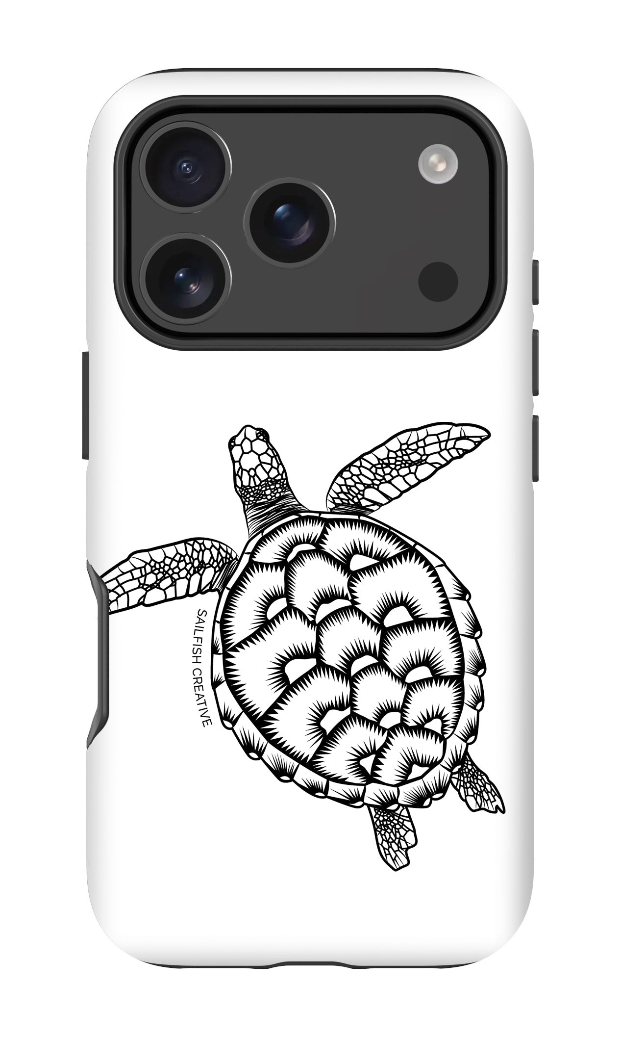 iPhone Tough Phone Case - Turtle Outline