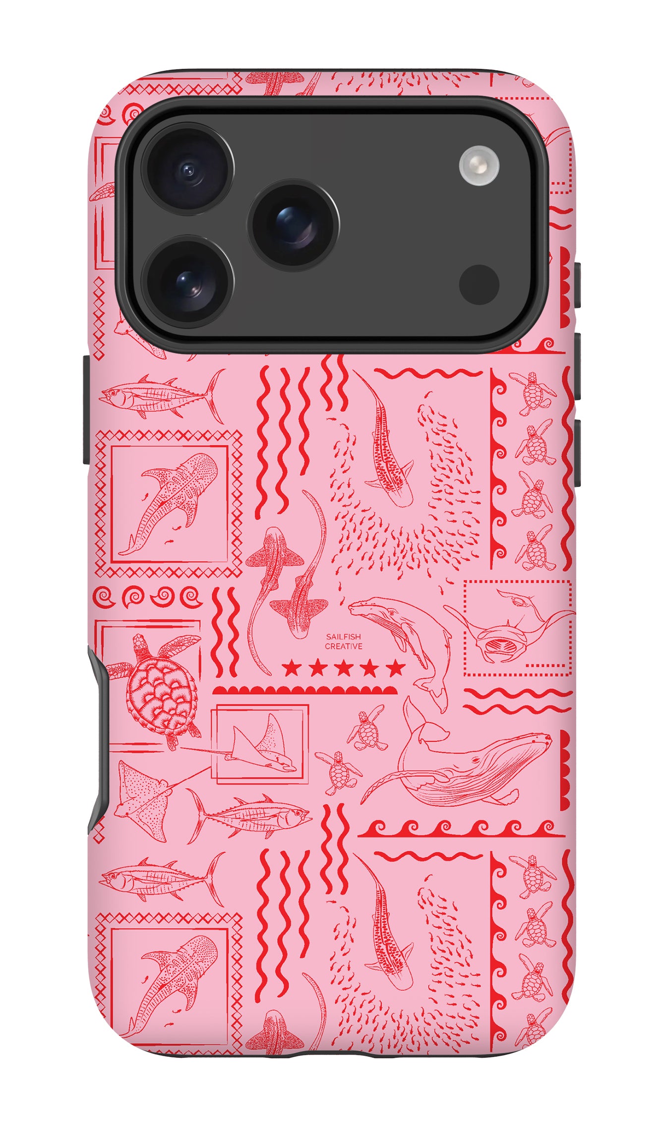 iPhone Tough Phone Case - Busy Print Pinks