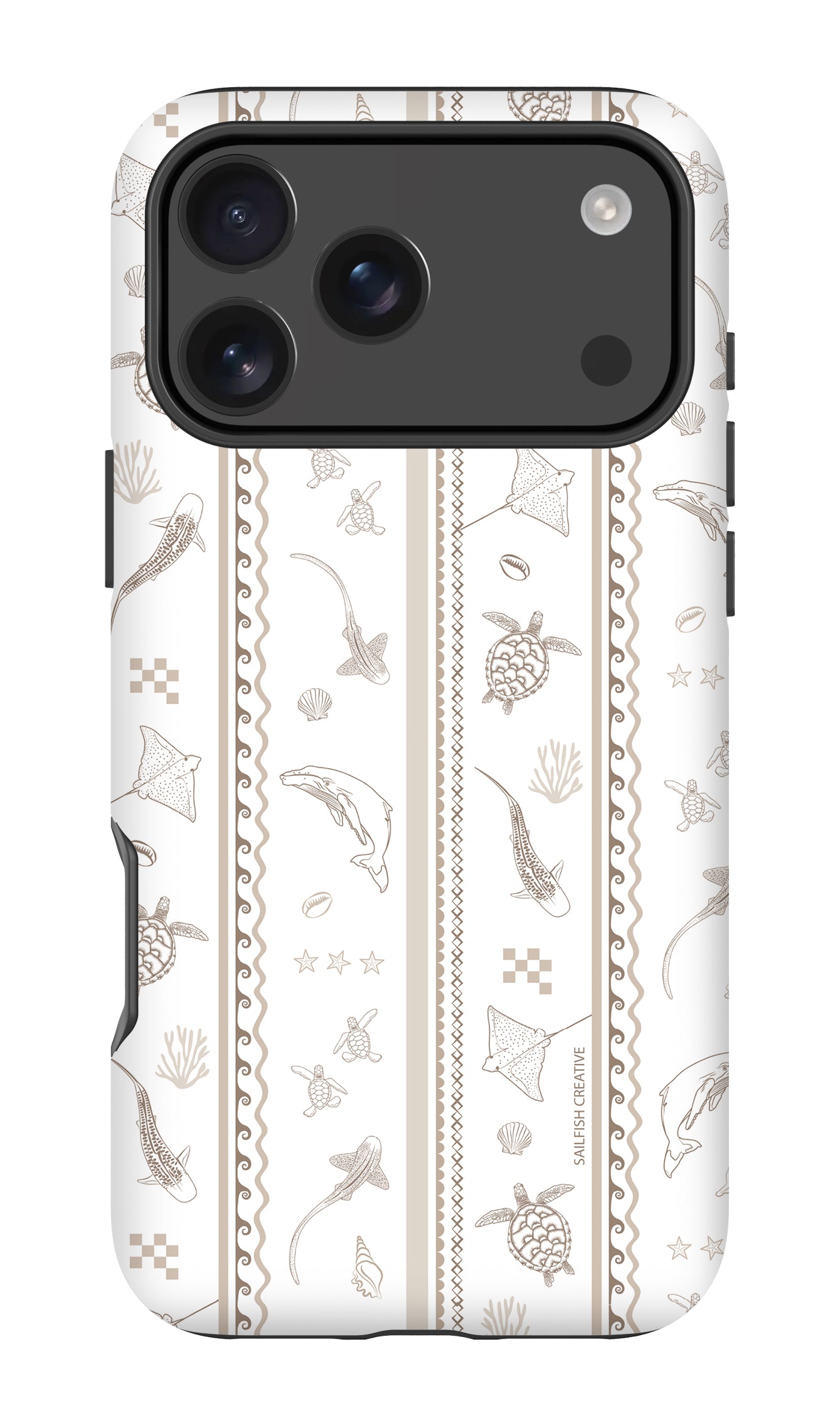 iPhone Phone Case - Candy Stripes Beige