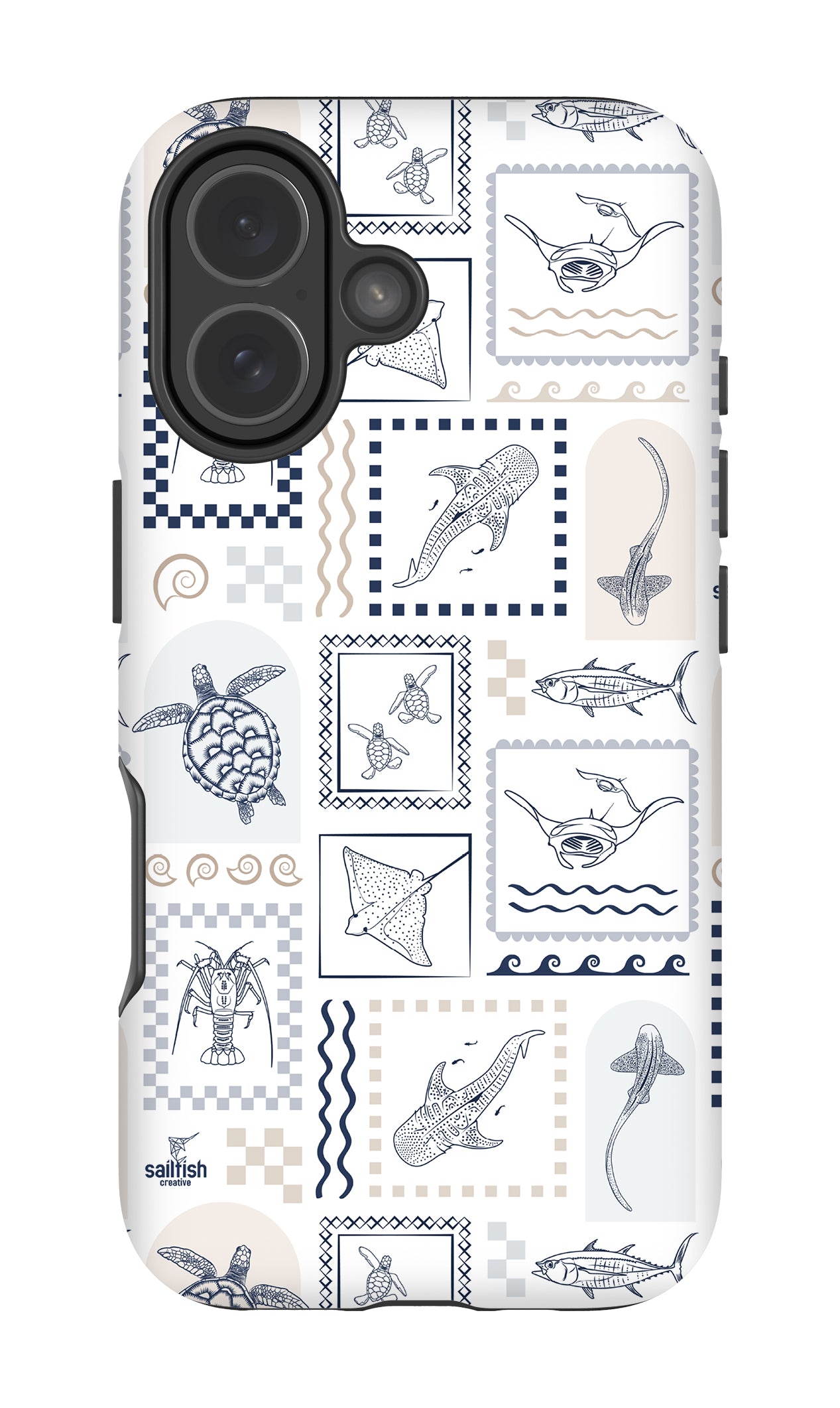 iPhone Tough Phone Case - Arches Print Beige