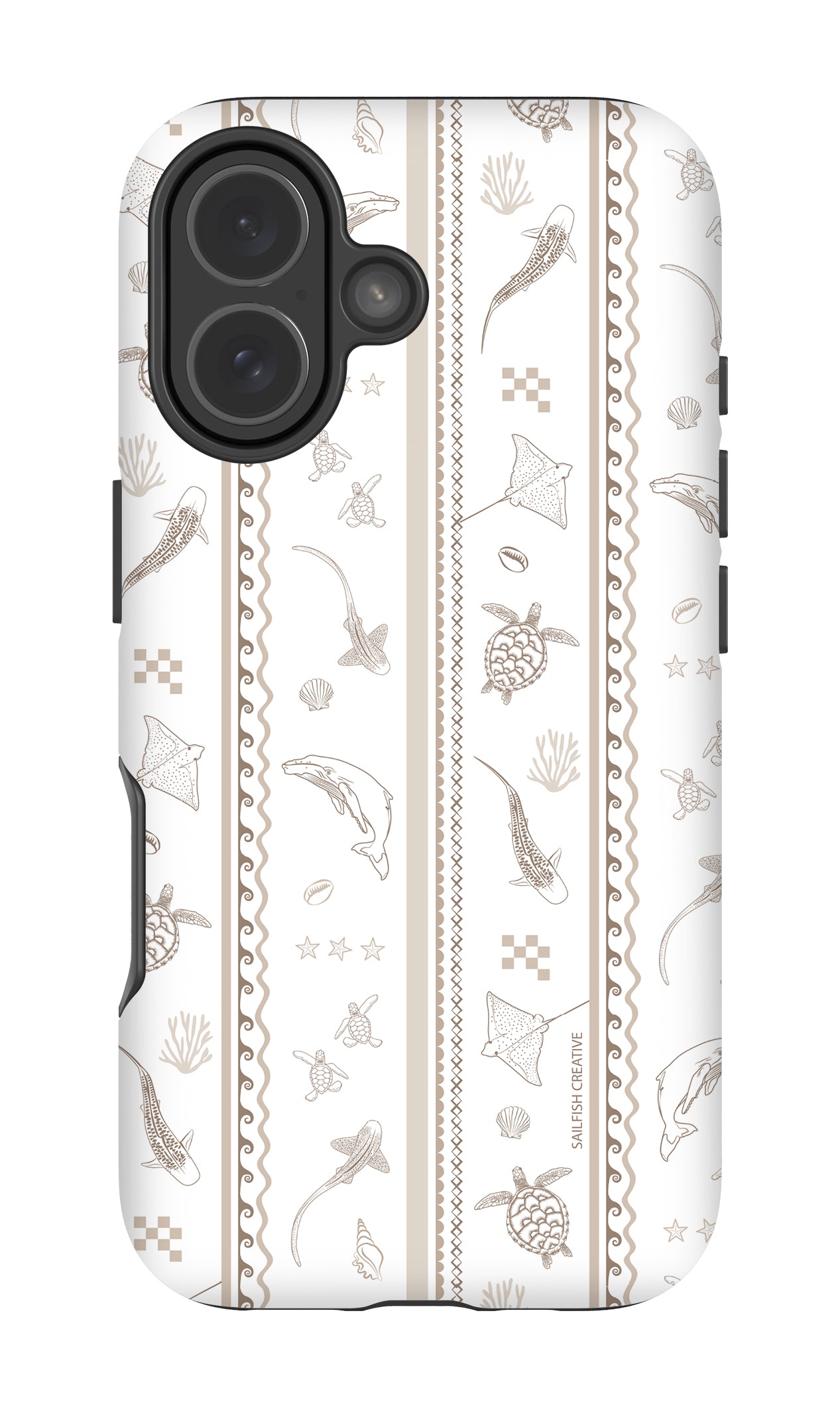 iPhone Phone Case - Candy Stripes Beige