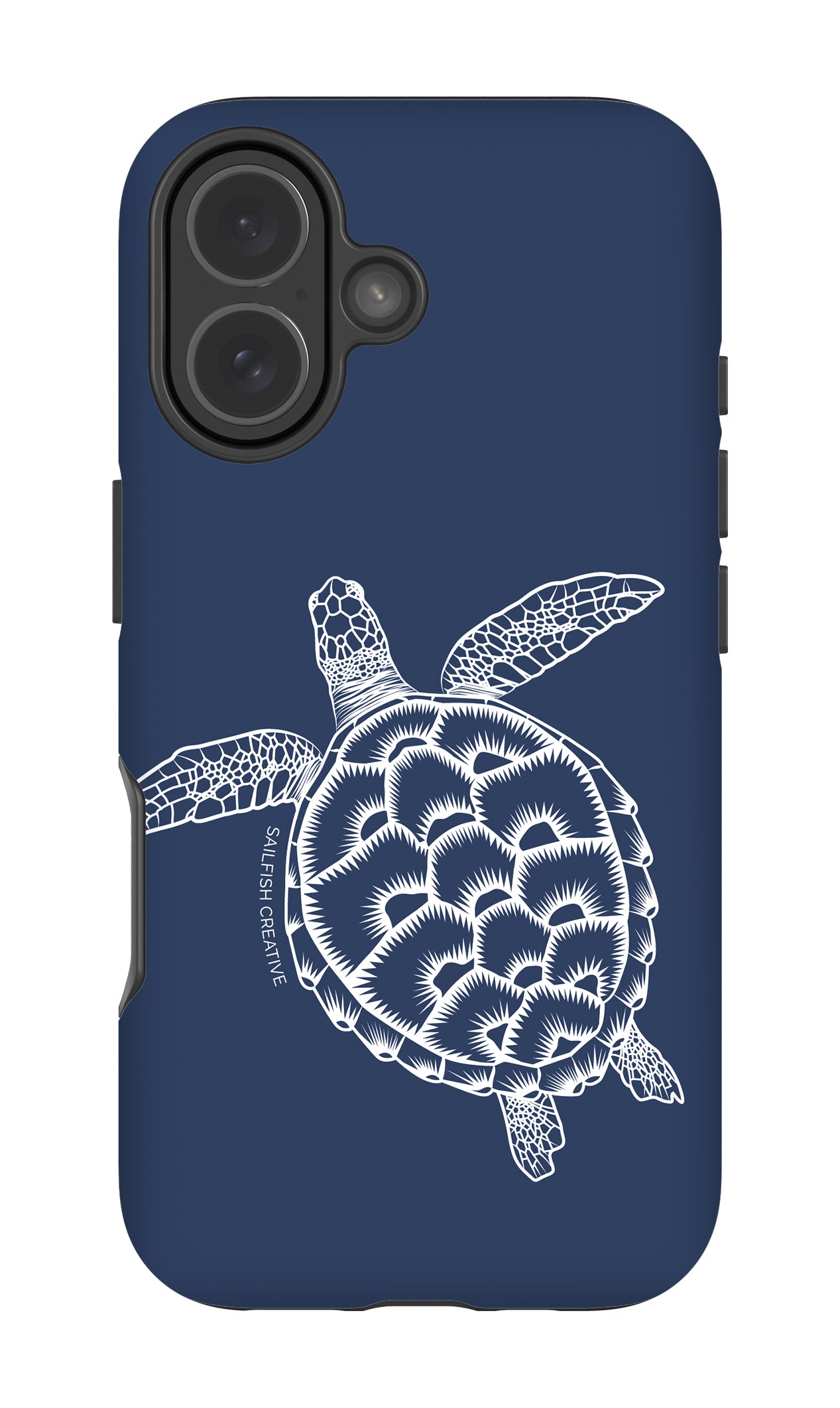 iPhone Phone Case - Turtle Outline Navy