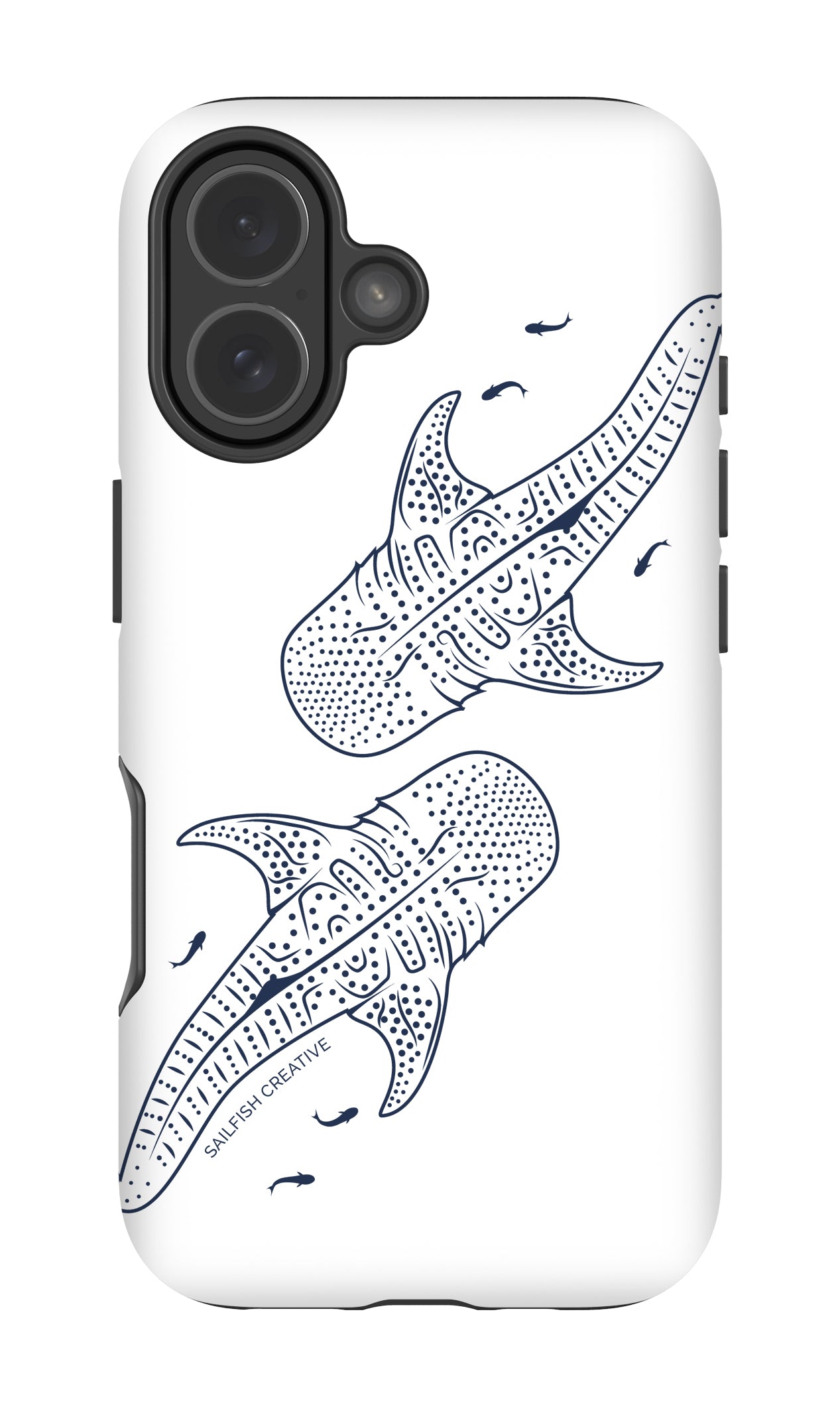 iPhone Phone Case - Whale Sharks Outline