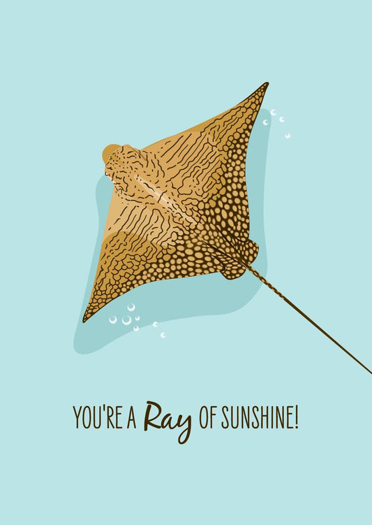 Greeting Card - Ornate Eagle Ray