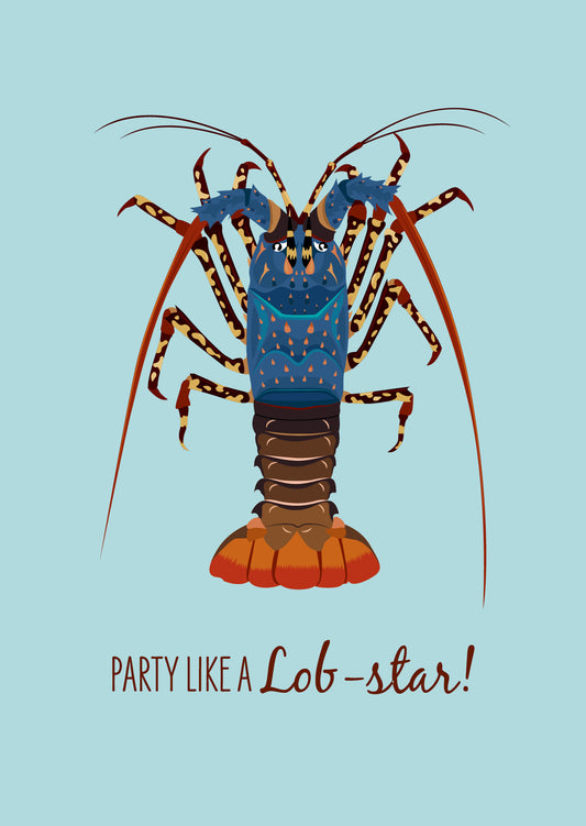 Greeting Card - Painted Cray