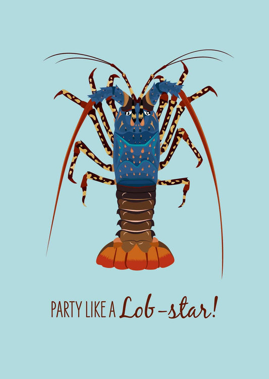 Greeting Card - Painted Cray