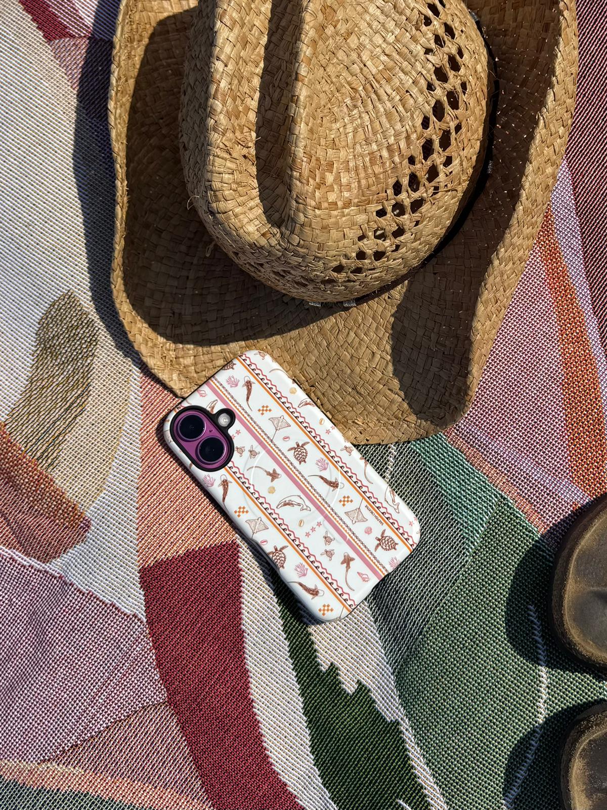 iPhone Phone Case - Candy Stripes on White