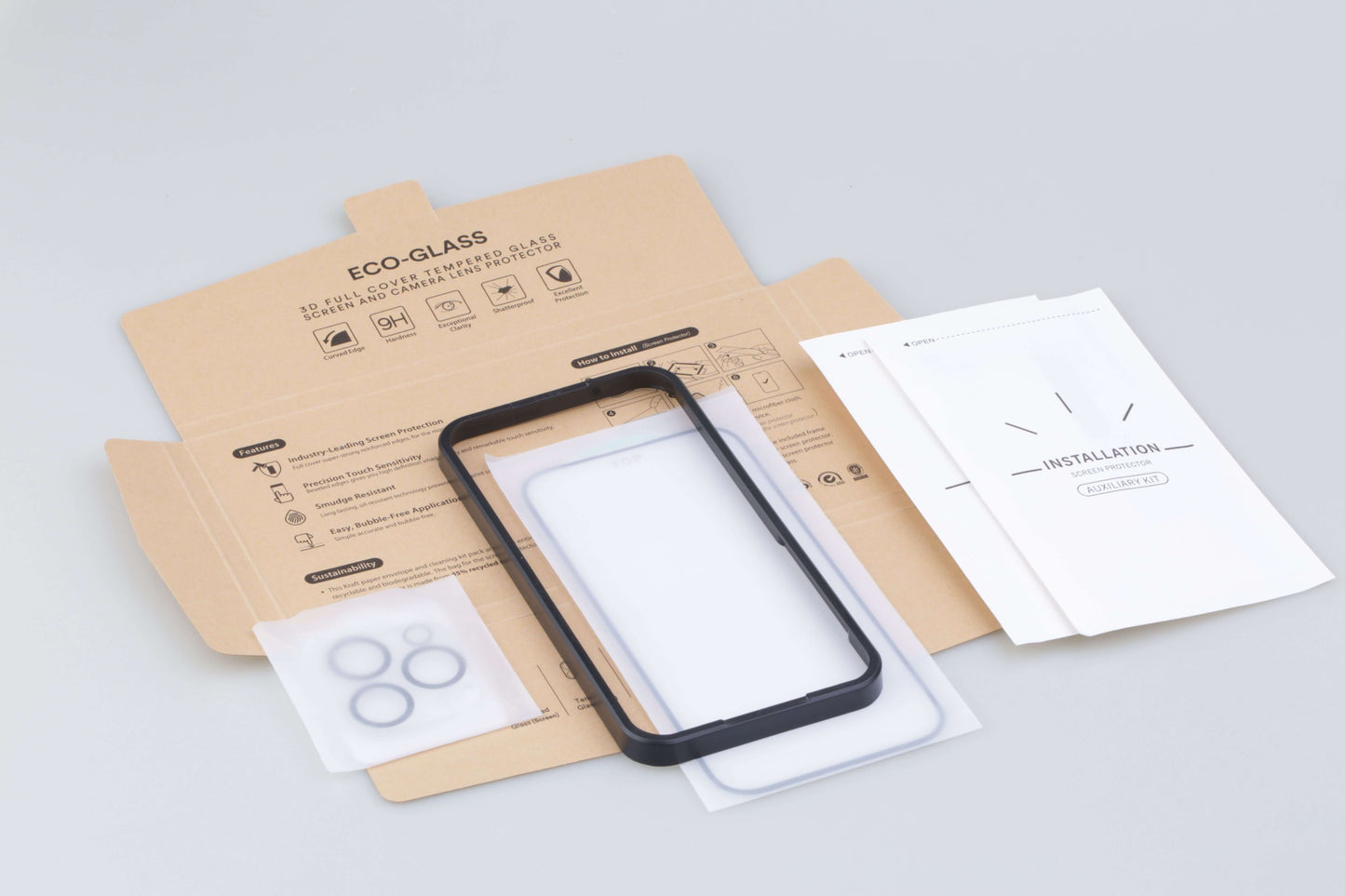 iPhone Eco Glass Screen and Camera Lens Protectors - Sailfish Creative