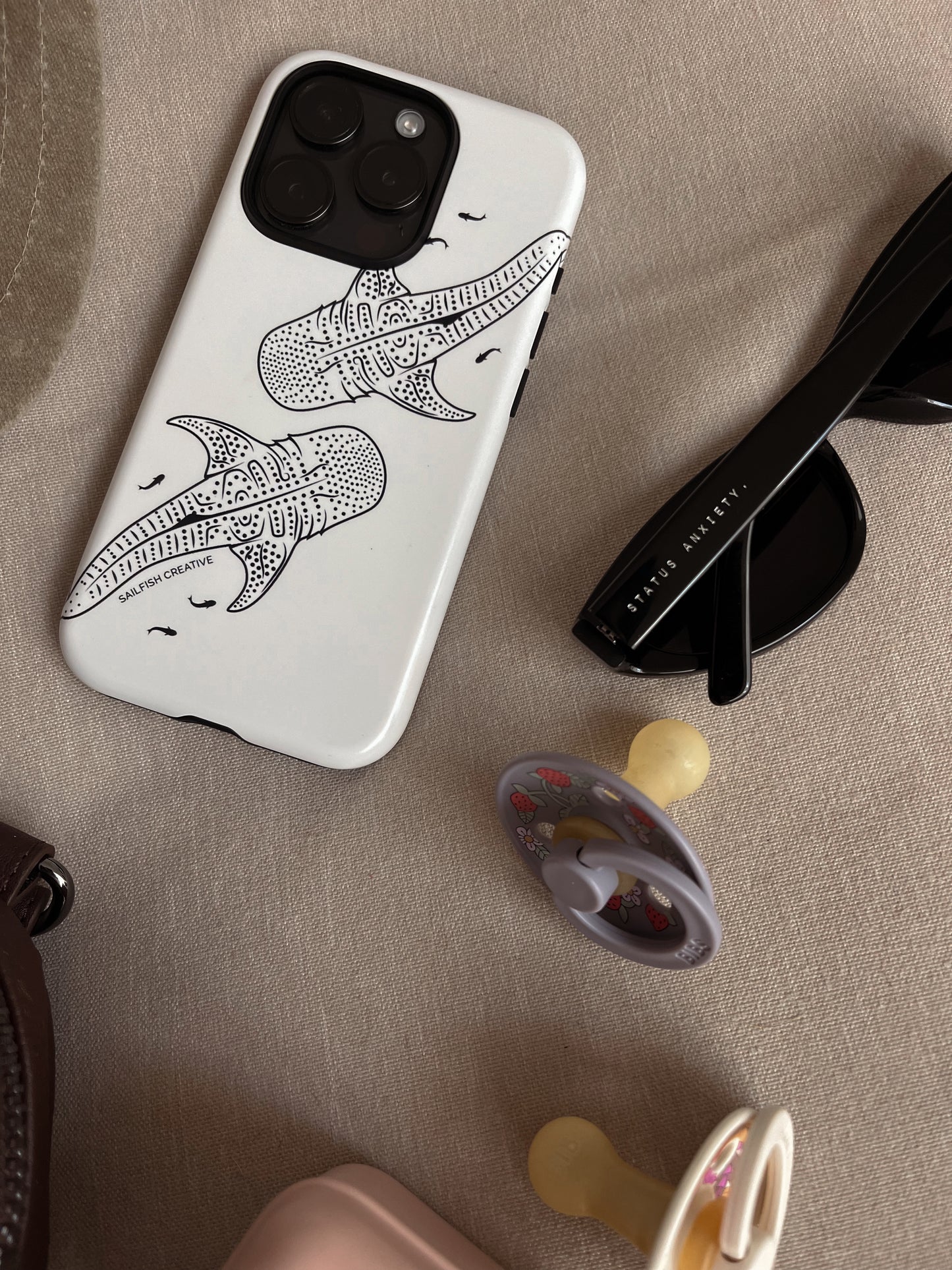 iPhone Tough Phone Case - Whale Sharks Outline - Sailfish Creative