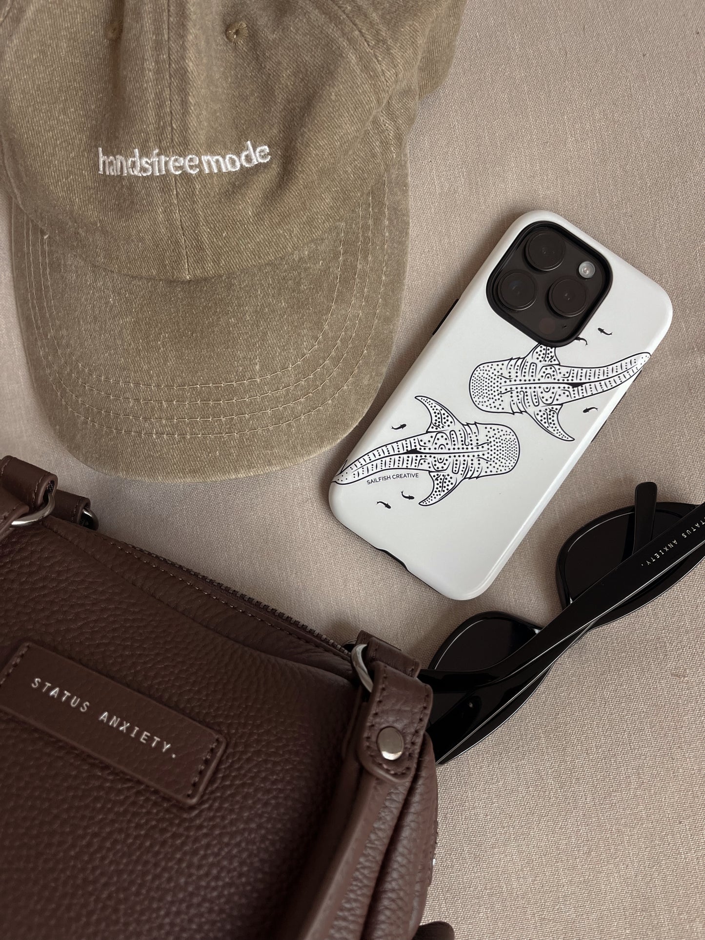 iPhone Tough Phone Case - Whale Sharks Outline - Sailfish Creative
