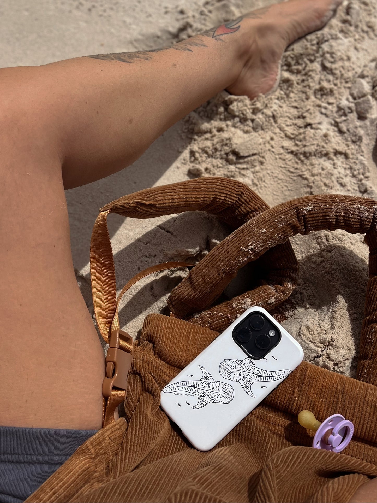iPhone Tough Phone Case - Whale Sharks Outline - Sailfish Creative