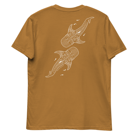 Whale Shark Line Art - Mens Staple T-Shirt - Sailfish Creative