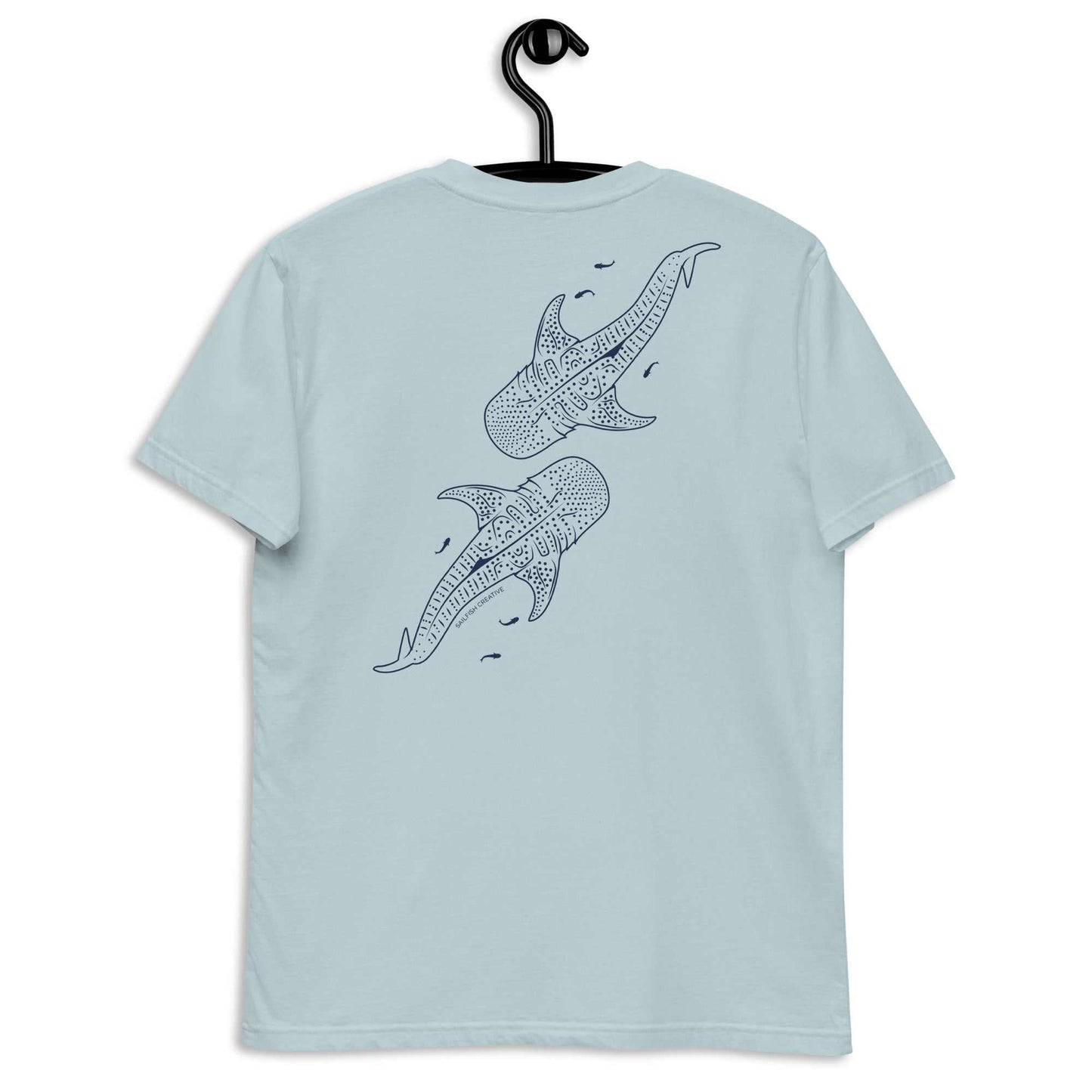 Whale Shark Line Art - Mens Staple T-Shirt - Sailfish Creative