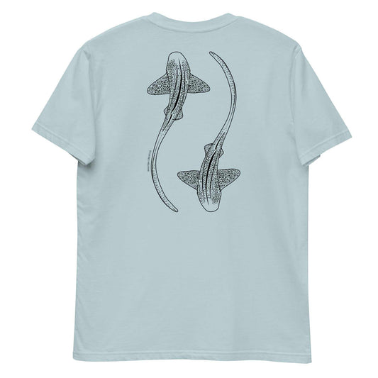 Leopard Shark Line Art - Mens Staple T-Shirt - Sailfish Creative