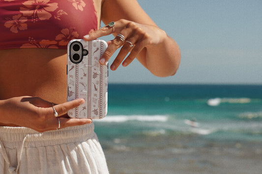 iPhone Phone Case - Candy Stripes Beige