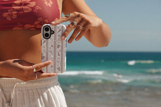 iPhone Phone Case - Candy Stripes Beige