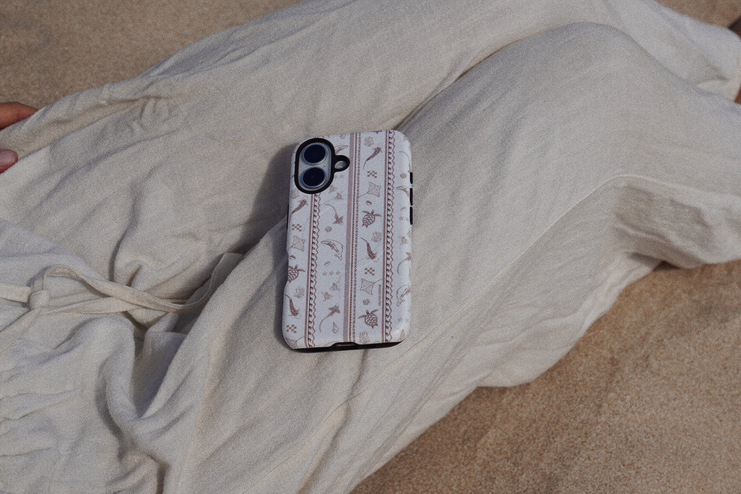 iPhone Phone Case - Candy Stripes Beige