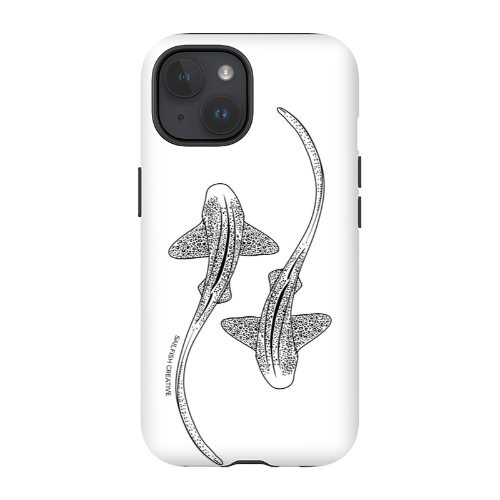 iPhone Tough Phone Case - Leopard Sharks Outline - Sailfish Creative