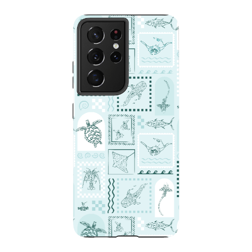 Samsung Tough Case - Arches Print Teal
