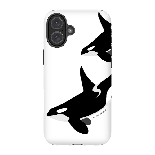 iPhone Tough Phone Case - Orca Killer Whale White - Sailfish Creative